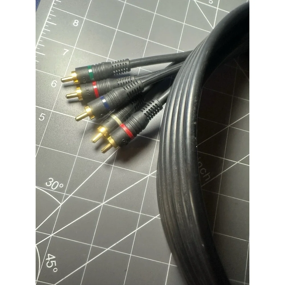 Audio Video Cable - 5 Port 3 Video Jacks  / 2 Audio Jacks Approx 6' PS2/Wii/Xbox